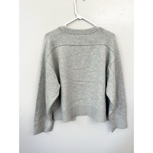 Lou & Grey Sweater Size Small Gray Soft Oversized Lounge Top  Lagenlook Boxy New - Picture 8 of 9